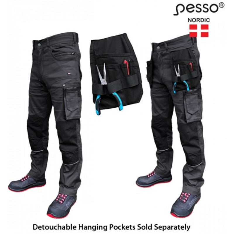 Darba bikses Pesso Twill Stretch ,pelēkas