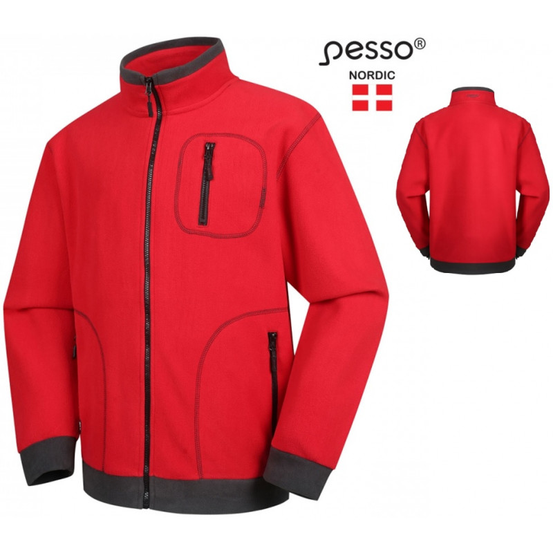 Jaka FLEECE PESSO NORDIC sarkana