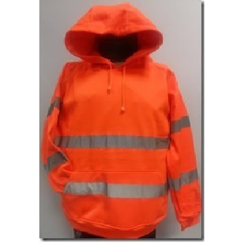 Džemperis oranžš HI-VIS ar kapuci