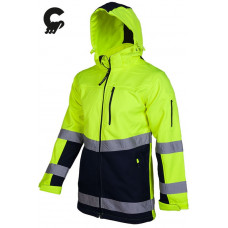 Ūdensizturīga siltināta SNOW HAWK softshell HI-VIS jaka ,Dzeltena