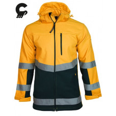 Ūdensizturīga siltināta SNOW HAWK softshell HI-VIS jaka ,Oranža