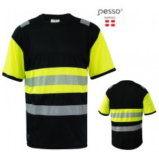 T-krekls Pesso HI-VIS HVM_J, dzeltens - melns