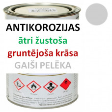 Ātri žūstoša krāsa-grunts metālam 1 litrs gaiši peleka