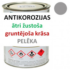 Ātri žūstoša krāsa-grunts metālam 1 litrs pelēka