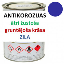 Ātri žūstoša krāsa-grunts metālam 1 litrs zila RAL5010