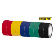 Izolācijas lentas Strend Pro, 19 mm, L-10 m, PVC, max. 80°C, 600V , 10gb krāsu MIX