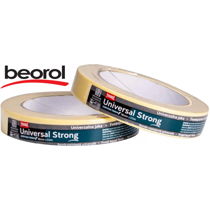 Krāsotāju lenta Universal Strong 18mm/50m BEOROL (Serbija)