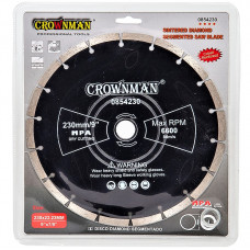 Disks dimanta segmentālās 4 zvaigznes. 230 mm  CROWNMAN