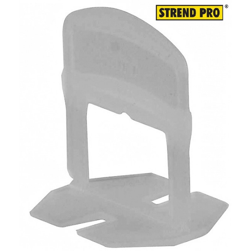 Spacer Strend Pro LS210W, izlīdzinošs, zem flīzes, 3,0 mm, iepakojumā. 100 gab., Balta plastmasa