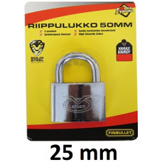 Padlock 25mm CHROM (Finland)