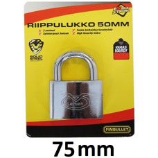 Padlock 75mm CHROM (Finland)