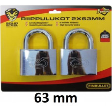 Padlock 63mm 2.pcs with equal 3 keys