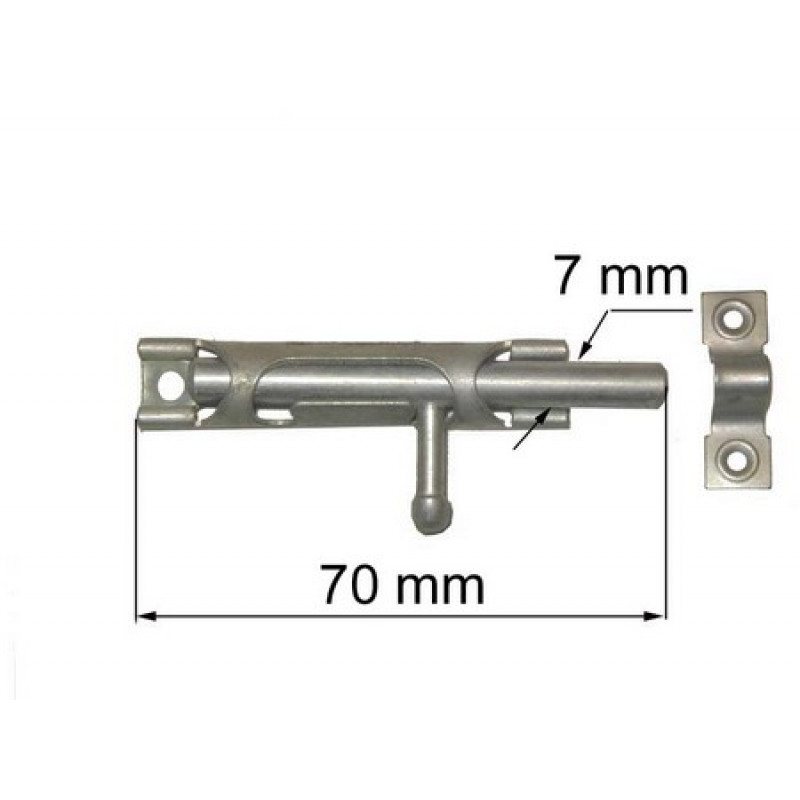 Aizbīdnis 70mm cinkots (Ukraina)