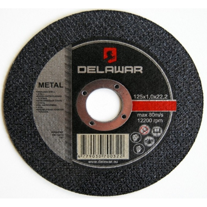  Slīpdisks DELAWAR   metālam 125x6,0x22,2