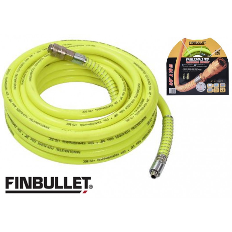 Gaisa šļūtene 3/8 "x 10m PVCflex Green +70-30C FINBULLET