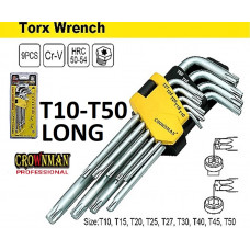 Atslēgas TORX 9gab. T10-T50 garās